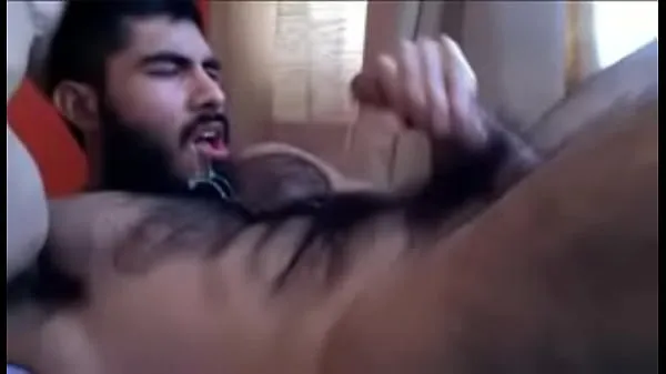 HD Beefy Hairy Man Cums into his Mouth mega tuba