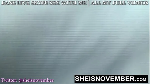 HD I'm Cramming My Wet Pussy With A Giant Object While My Saggy Big Boobs Jiggle And Talking JOI, Petite Black Girl Sheisnovember Oil Covered Body Dripping, With Cute Brown Booty Cheeks And Young Shaved Pussy Lips exposed on Msnovember ميجا تيوب