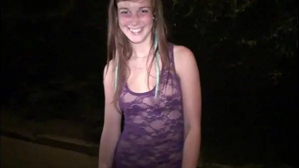 HD Cute young blonde girl going to public sex gang bang dogging orgy with strangers mega Tube