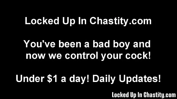 HD How does it feel to be locked in chastity mega cső