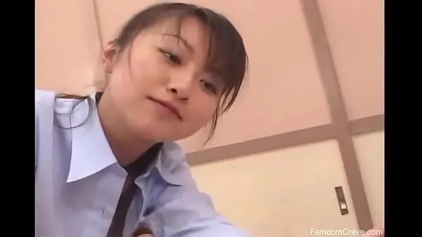 HD Asian teacher punishing bully with her strapon mega trubica
