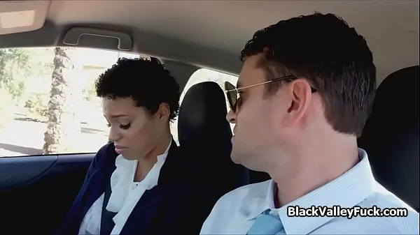HD Black cutie rimmed after failed driving test mega Tube