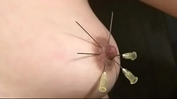 HD japan BDSM piercing nipple and electric shock mega Tube