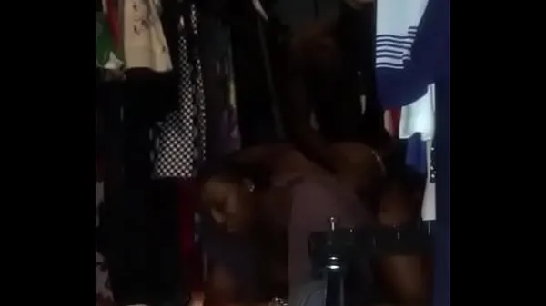 HD A black Africa woman fuck hard in her shop from behind megatubo