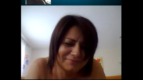 HD Italian Mature Woman on Skype 2 mega tuba