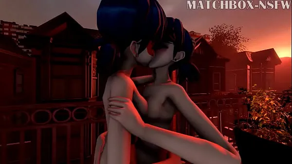 HD Miraculous ladybug lesbian kiss tabung mega