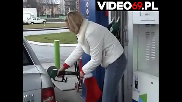HD Polish porn - Adventure with a hostess from a gas station megaputki
