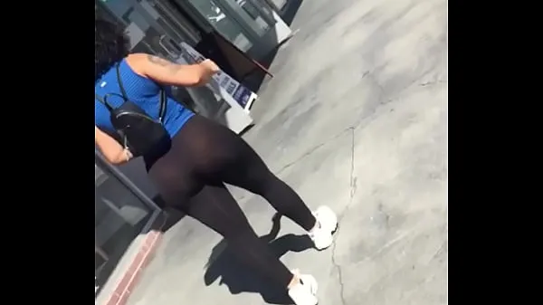 HD Big booty Latina in see-thru leggings part 1 megabuis