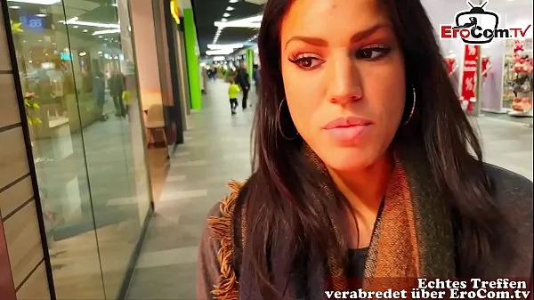 HD German amateur latina teen public pick up in shoppingcenter and POV fuck with huge cum loads megaputki