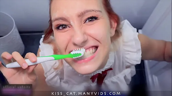 HD I'm Sloppy Sucking with Face Fucking to get Cum for my Teeth mega Tube