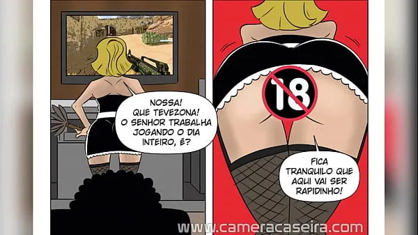 HD Comic Book Porn (Porn Comic) - A Cleaner's Beak - Sluts in the Favela - Home Camera mega trubica