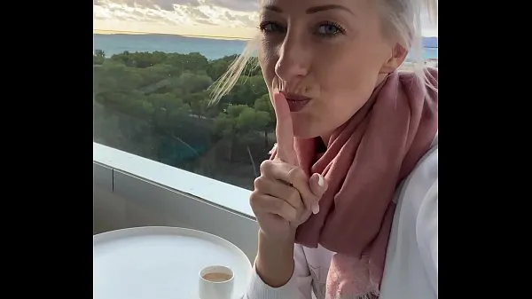 हद I fingered myself to orgasm on a public hotel balcony in Mallorca मेगा तुबे