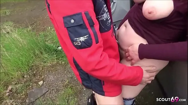 HD Ugly German Mature Street Outdoor Fuck by Young Guy mega Tube