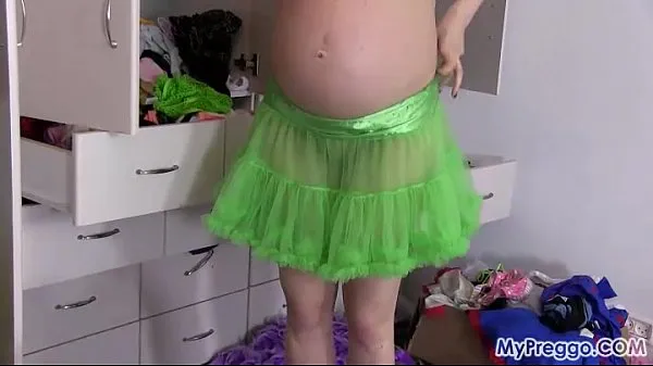 HD Pigtail Pregnant Anny Wardrobe Fun 메가 튜브