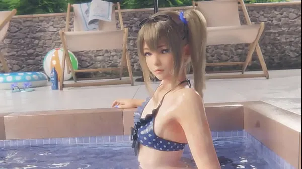 HD 3d hentai girl expose her pussy in pool mega Tube