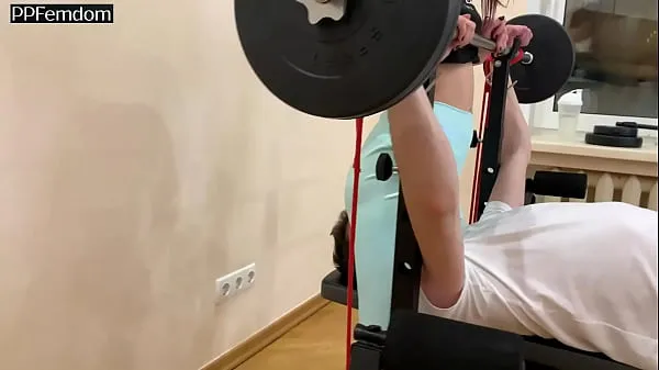 HD Red Head Mistress Sofi In Blue Leggings Face Sitting and Ass Worship Femdom In GYM (Preview mega Tube