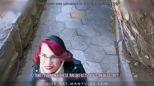 HD KISSCAT Love Breakfast with Sausage - Public Agent Pickup Russian Student for Outdoor Sex megaputki