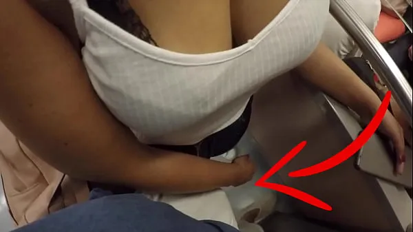 HD Unknown Blonde Milf with Big Tits Started Touching My Dick in Subway ! That's called Clothed Sex 메가 튜브