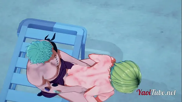 HD One Piece Yaoi Hentai 3D - Zoro Ronoa x Sanji Fucking in a beach - Yaoi 3D mega trubica
