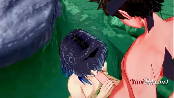 HD Demon Slayer Yaoi Hentai 3D - Kiba & Inosuke Sex1-2 mega cső