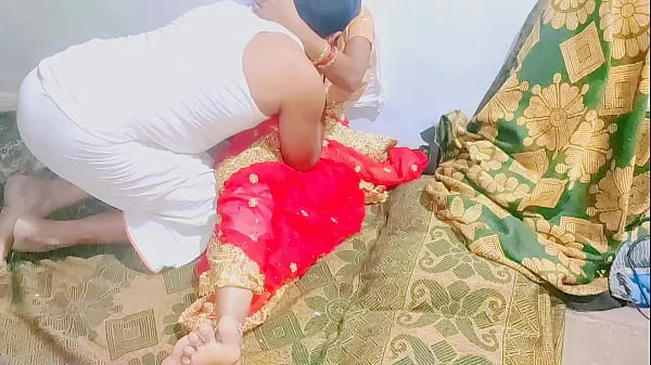 HD Late-Night-Sex mit Telugu-Frau im roten Sari Mega Tube