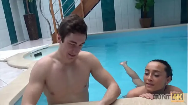 HD HUNT4K. Swimming pool is a nice place for guy to fuck boys GF for cash mega Tube