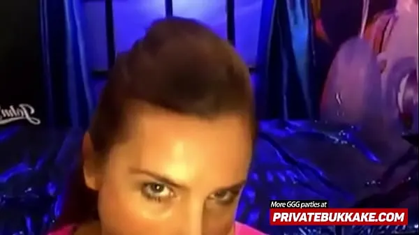 HD Totally naked girl does anal during a bukkake session mega Tube