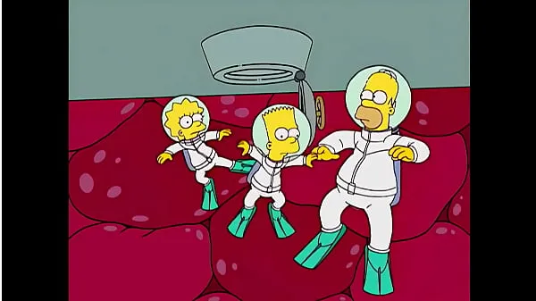 HD Homer e Marge tendo sexo subaquático (feito por Sfan) (nova introdução megatubo