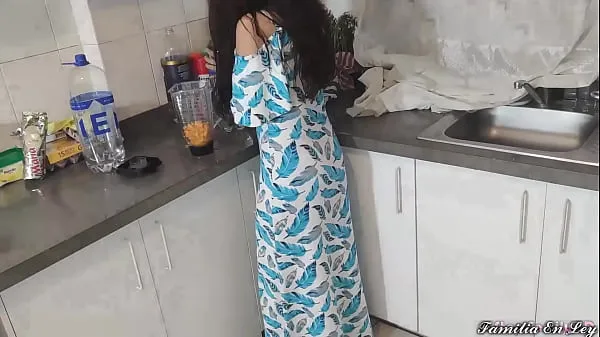 HD My Beautiful Stepdaughter in Blue Dress Cooking Is My Sex Slave When Her Is Not At Homemegametr