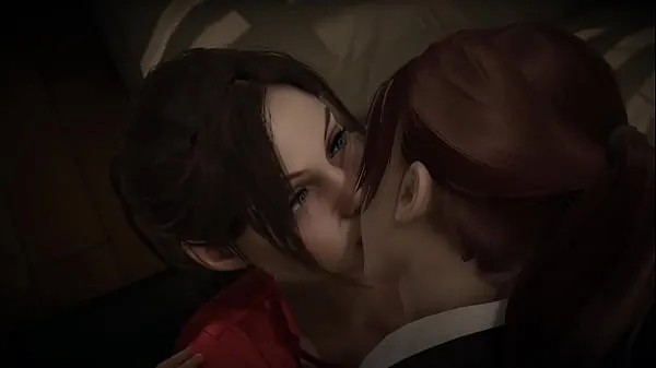 HD Resident Evil Double Futa - Claire Redfield (Remake) and Claire (Revelations 2) Sex Crossover megaputki