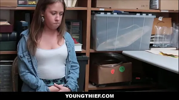 HD Shy Teen Thief Caught Shoplifting Is Manipulated By Officer - Brooke Bliss, Ryan Mclane tabung mega