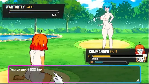 HD Oppaimon [Pokemon parody game] Ep.5 small tits naked girl sex fight for training megaputki