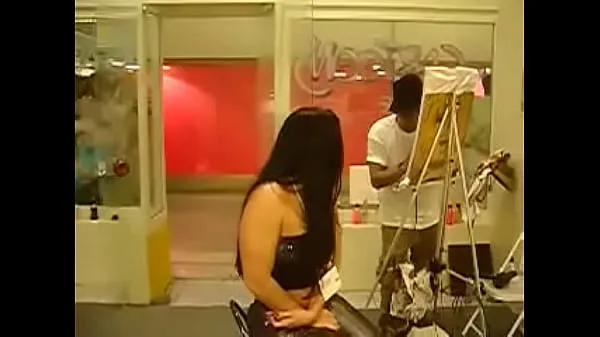 HD Monica Santhiago Porn Actress being Painted by the Painter The payment method will be in the painted one tabung mega