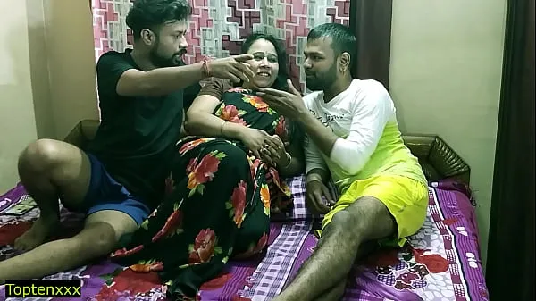 HD Indian hot randi bhabhi fucking with two devor !! Amazing hot threesome sex 메가 튜브