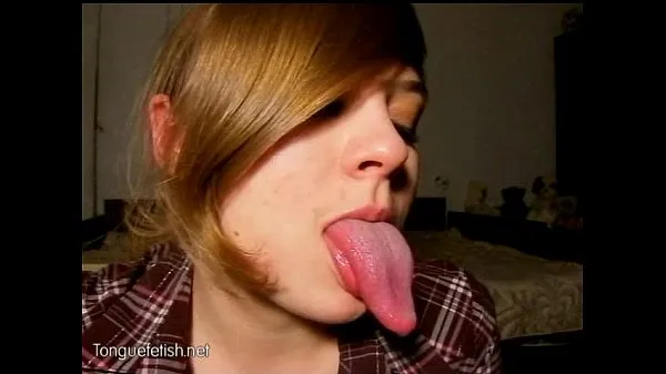 HD Nastya's long tongue tease mega Tube