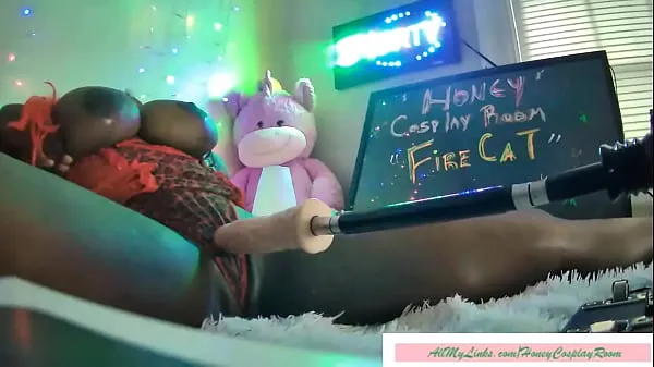 HD HONEY COSPLAY ROOM - FIRE CAT -- SexMachine Fucks so Good megaputki