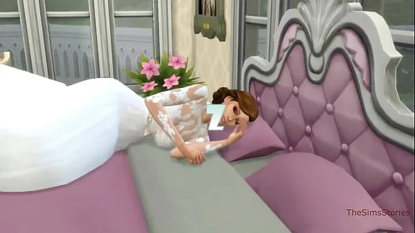HD I am banging hot blonde on my wedding day Sims 4, porn megaputki