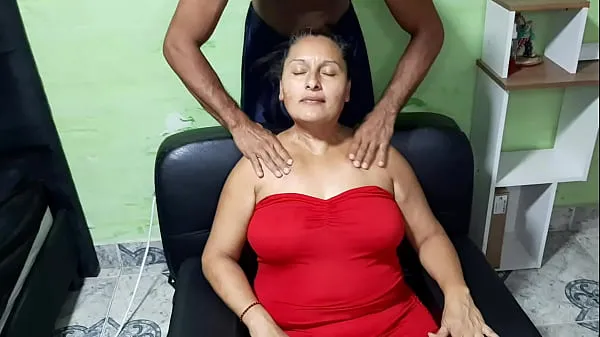 HD I give my motherinlaw a hot massage and she gets horny mega Tube