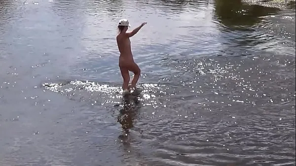 HD Russian Mature Woman - Nude Bathing mega trubica