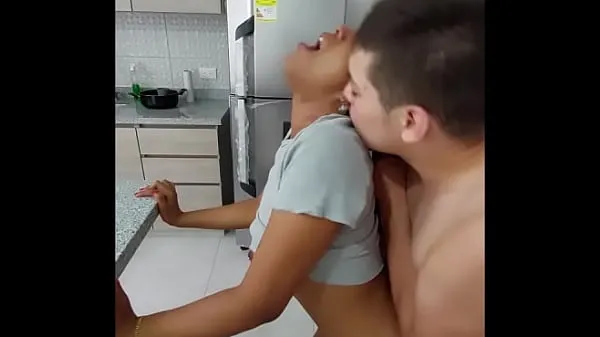 HD Interracial Threesome in the Kitchen with My Neighbor & My Girlfriend - MEDELLIN COLOMBIA เมกะทูป