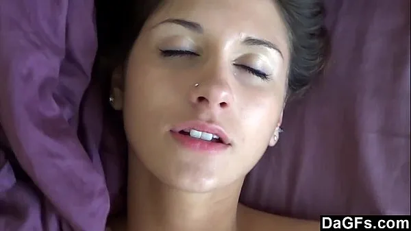 HD Dagfs - Amazing Homemade Sex With Sensual Brunette In My Bed mega tuba