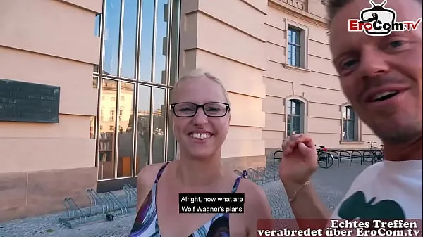 HD German single girl next door tries real public blind date and gets fucked megaputki
