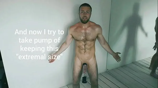 HD Automatic penis pump use by Kostya Kazenny mega tuba