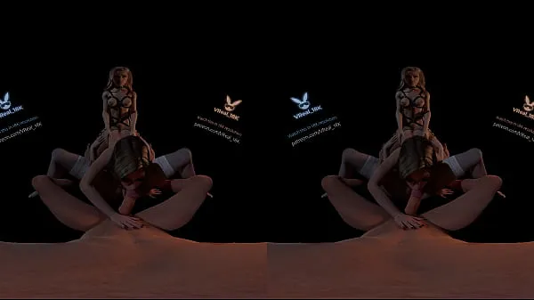 HD VReal 18K Spitroast FFFM orgy groupsex with orgasm and stocking, reverse gangbang, 3D CGI render mega Tube