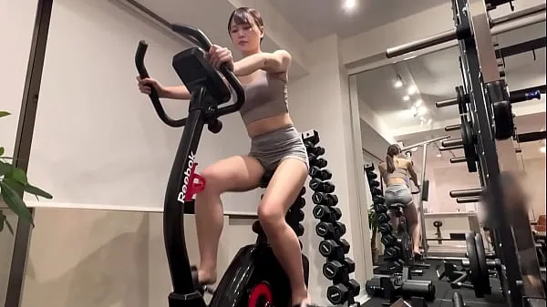 HD Beautiful breasts, big butt, tight man's divine style and beautiful BODY! Beating a beautiful physique girl graduate gym trainer from a physical education college Part1 เมกะทูป