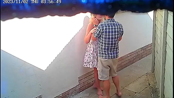 HD Cctv camera caught couple fucking outside public restaurant Tiub mega