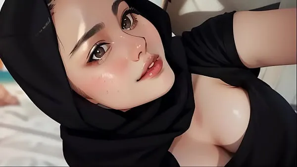 HD plump hijab playing toked megaputki