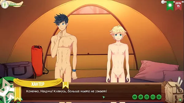 HD Game: Friends Camp. Episode 14. Conversation with Hunter (Russian voice acting méga Tube