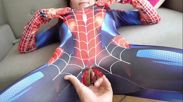 HD Pov】Spider-Man got handjob! Embarrassing situation made her even horniermegametr