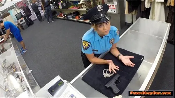 HD Police officer pawns her gun and is fucked mega tuba
